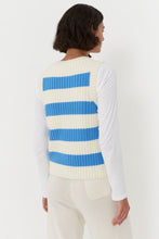 Load image into Gallery viewer, Blue Wool-Cashmere Striped Tank