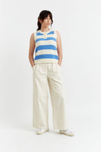 Load image into Gallery viewer, Blue Wool-Cashmere Striped Tank