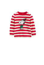 Load image into Gallery viewer, Red Wool-Cashmere Kid&#39;s Snoopy Christmas Elf Sweater