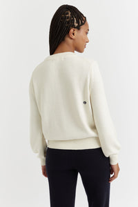 Cream Wool-Cashmere Love Is... Sweater