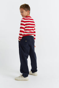 Red Wool-Cashmere Kid's Snoopy Christmas Elf Sweater