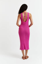 Load image into Gallery viewer, Berry-Pink Linen-Cotton Ibiza Dress